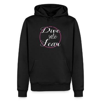 Saut à l’élastique conseils cadeau d’anniversaire idée humour cadeau - Sweat à capuche Premium bio Homme - noir - Devant - Nico (187cm)