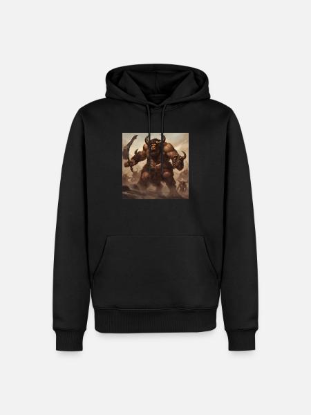 Minotauros - Männer Premium Bio Hoodie - Schwarz