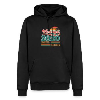 Jahrgang 2020 Limitierte Auflage - Männer Premium Bio Hoodie - Schwarz - Vorne - Nico (187cm)