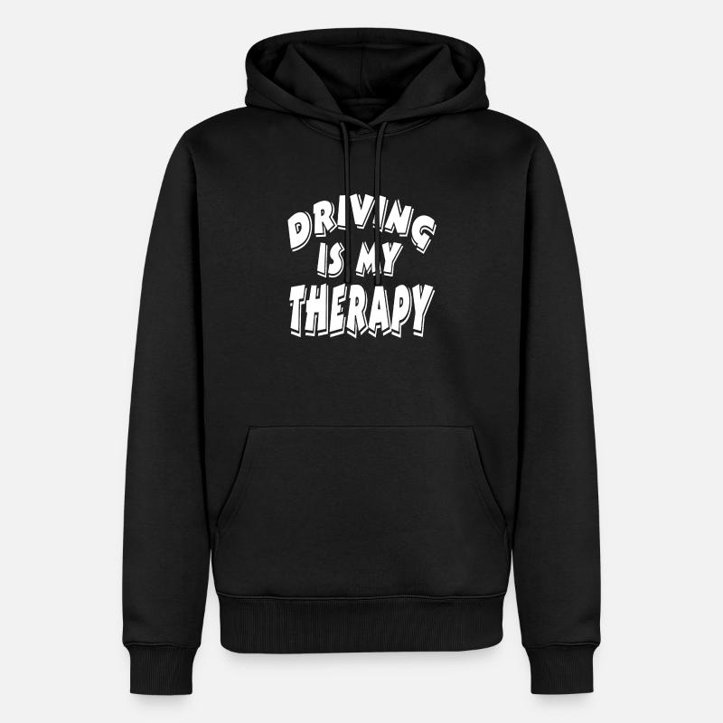 Voiture - Sweat à capuche Premium bio Homme - noir