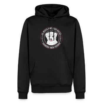 Les bichons havanais ont un maître maître de chien de bâton Hu - Sweat à capuche Premium bio Homme - noir - Devant - Nico (187cm)