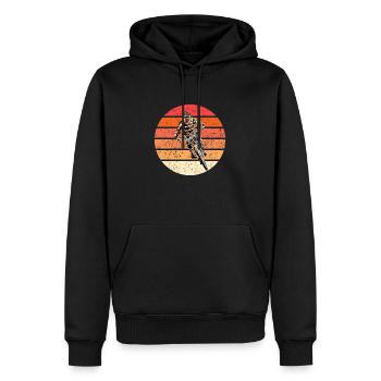 MTB MTB bergab - Männer Premium Bio Hoodie - Schwarz - Vorne - Nico (187cm)