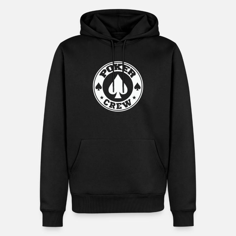 Équipe de poker - Sweat à capuche Premium bio Homme - noir