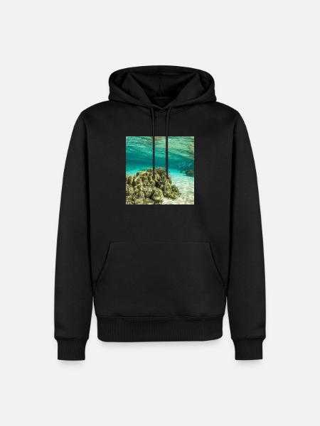 Ocean life - Männer Premium Bio Hoodie - Schwarz