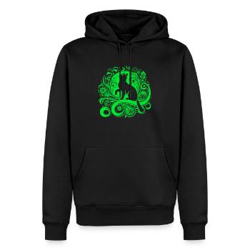 Chat, Chat, Chats, Animaux De Compagnie, Animal De Compagnie, Mignon, Animal, Animal De Compagnie - Sweat à capuche Premium bio Homme - noir - Devant - Nico (187cm)
