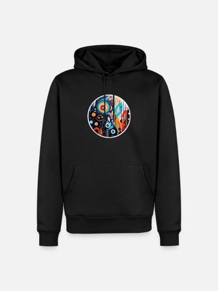 Abstract art - Men’s Premium Organic Hoodie - black