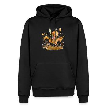 Feen sind Symbol der Hoffnung und Fantasie - Männer Premium Bio Hoodie - Schwarz - Vorne - Nico (187cm)