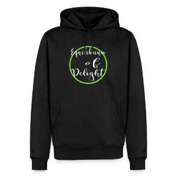 joyous journey happy gift harmony and balance - Männer Premium Bio Hoodie - Schwarz - Vorne - Nico (187cm)