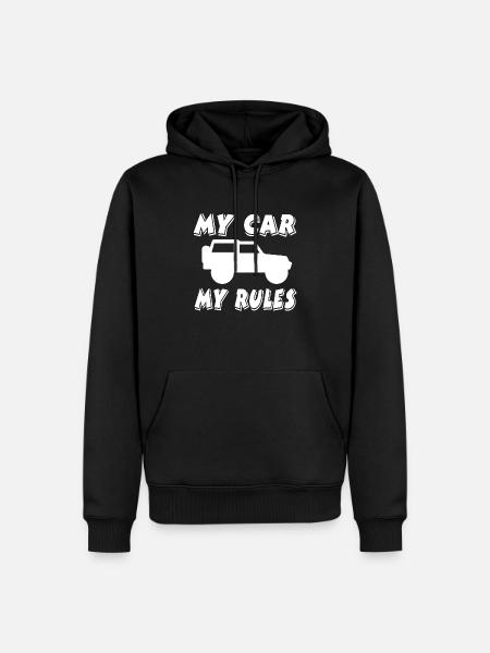 Car - Men’s Premium Organic Hoodie - black