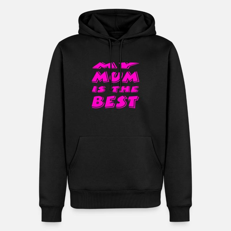Mutter - Männer Premium Bio Hoodie - Schwarz