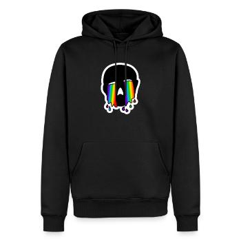 Heulend Weinend Hoch-Traurig : Sticky Queer Pride - Männer Premium Bio Hoodie - Schwarz - Vorne - Nico (187cm)