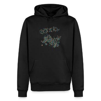 Jeu de joueur Jouer en ligne Jeux sur ordinateur Arcade Neon - Sweat à capuche Premium bio Homme - noir - Devant - Nico (187cm)