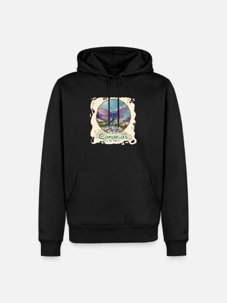 Libelle - Männer Premium Bio Hoodie - Schwarz