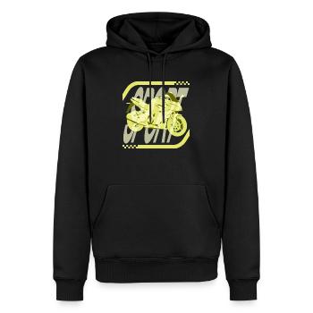 Samurai-Sport - Männer Premium Bio Hoodie - Schwarz - Vorne - Nico (187cm)