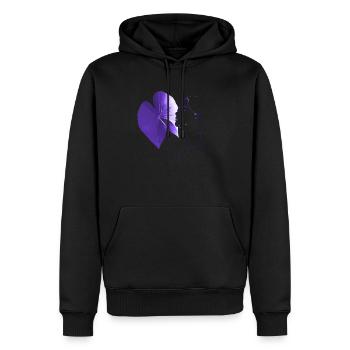 Blumen Frauen Mädchen Mode Design Kunst Weiblicher Stil - Männer Premium Bio Hoodie - Schwarz - Vorne - Nico (187cm)