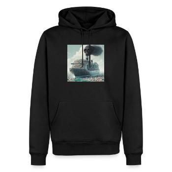Protection de l’environnement - Sweat à capuche Premium bio Homme - noir - Devant - Nico (187cm)