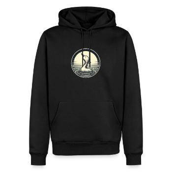 Water Bird Gifts - Men’s Premium Organic Hoodie - black - Front - Nico (187cm)