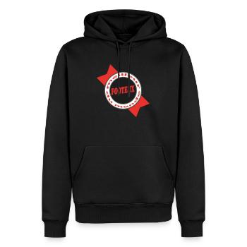 Meilleur FOOTEUX - Sweat à capuche Premium bio Homme - noir - Devant - Nico (187cm)