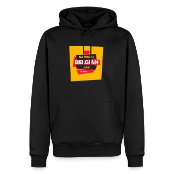 Belgium - National Belgian Day 21 July - Belgique - Männer Premium Bio Hoodie - Schwarz - Vorne - Nico (187cm)