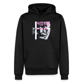 Future #9 - Sweat à capuche Premium bio Homme - noir - Devant - Nico (187cm)