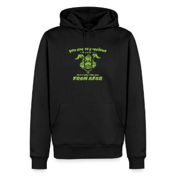Lustiger Reim - You are so precious like a star - Männer Premium Bio Hoodie - Schwarz - Vorne - Nico (187cm)