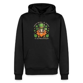 Irish Ireland Trèfle Leprechaun Leprechaun Rhyme - Sweat à capuche Premium bio Homme - noir - Devant - Nico (187cm)