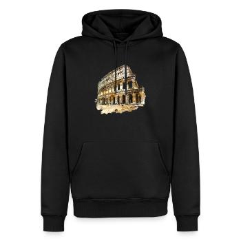 Jedes Wahrzeichen hat seine eigene Bedeutung. - Männer Premium Bio Hoodie - Schwarz - Vorne - Nico (187cm)