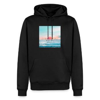 Summer vibes - Männer Premium Bio Hoodie - Schwarz - Vorne - Nico (187cm)