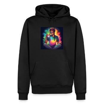 Be You - Men’s Premium Organic Hoodie - black - Front - Nico (187cm)