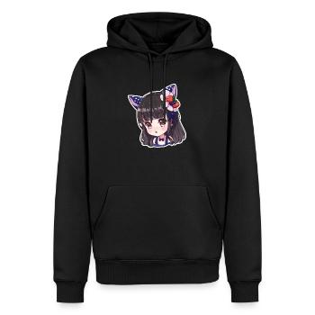 Sommer Beeren Anime Mädchen Kawaii - Männer Premium Bio Hoodie - Schwarz - Vorne - Nico (187cm)