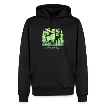 Sweden Sweden Viking Norden Scandinavia Midsummer - Men’s Premium Organic Hoodie - black - Front - Nico (187cm)