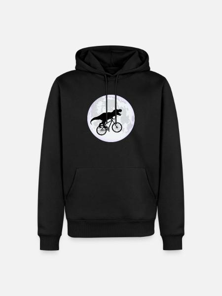 Moon - Men’s Premium Organic Hoodie - black