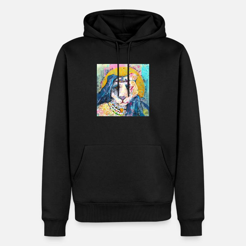 Imperator-Löwe - Männer Premium Bio Hoodie - Schwarz
