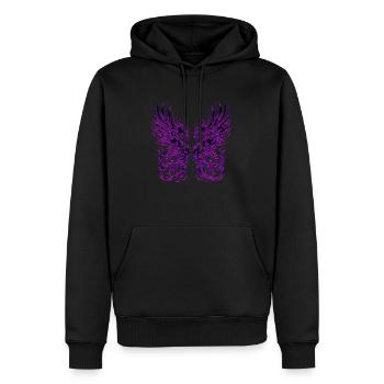 Fantasy Dragon Anime Drachenkopf Mythisch Reptil Magie - Männer Premium Bio Hoodie - Schwarz - Vorne - Nico (187cm)