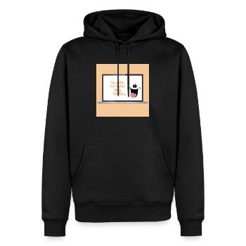 Reef Diver Design, Favorit, Cool - Männer Premium Bio Hoodie - Schwarz - Vorne - Nico (187cm)