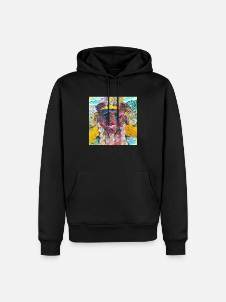 Warrior Lion - Men’s Premium Organic Hoodie - black