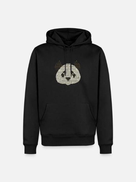 Laby-Panda - Men’s Premium Organic Hoodie - black