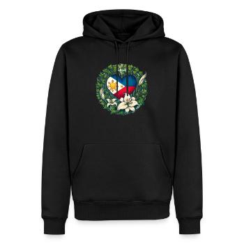 Philippinen - Männer Premium Bio Hoodie - Schwarz - Vorne - Nico (187cm)