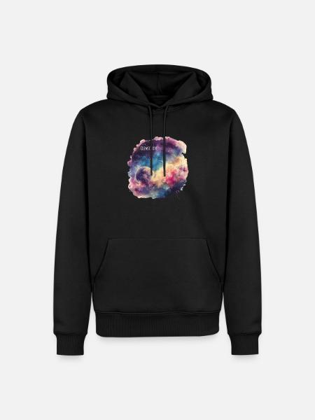 Cosmic Love - Männer Premium Bio Hoodie - Schwarz