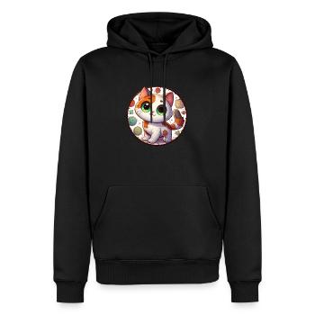 Soft Kitty Gifts - Men’s Premium Organic Hoodie - black - Front - Nico (187cm)