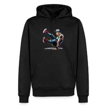 Spectacular Dance - Breakdance - Men’s Premium Organic Hoodie - black - Front - Nico (187cm)