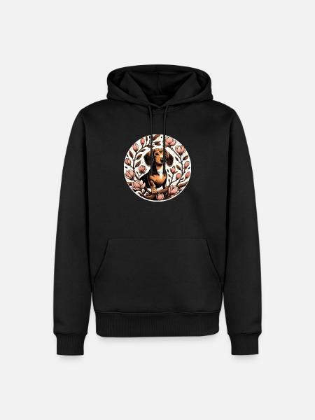 Weiner Dog - Men’s Premium Organic Hoodie - black