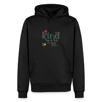 Sei nett von einem - Männer Premium Bio Hoodie - Schwarz - Vorne - Nico (187cm)