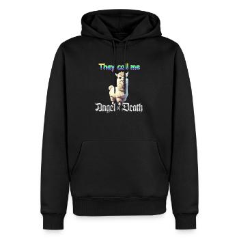 Ange de la mort - Sweat à capuche Premium bio Homme - noir - Devant - Nico (187cm)