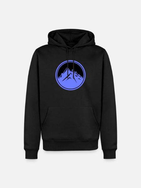 mountains - Men’s Premium Organic Hoodie - black