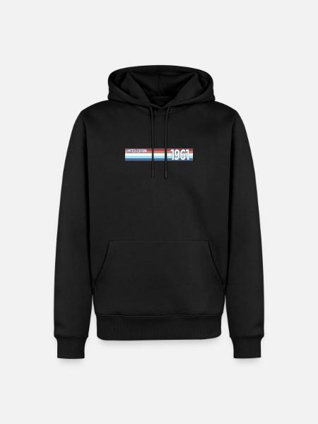 Retro 1961 Limited Edition - Men’s Premium Organic Hoodie - black