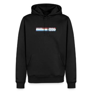 Retro 1996 Limitierte Auflage - Männer Premium Bio Hoodie - Schwarz - Vorne - Nico (187cm)