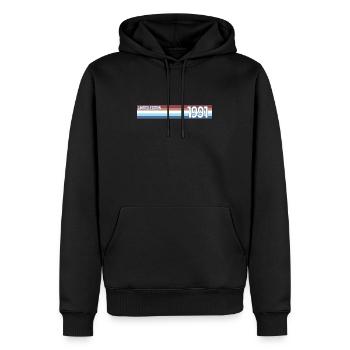 Retro 1991 Limitierte Auflage - Männer Premium Bio Hoodie - Schwarz - Vorne - Nico (187cm)