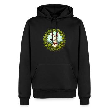 Vintage Galgo - Men’s Premium Organic Hoodie - black - Front - Nico (187cm)
