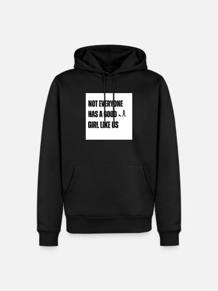 Brave fille - Sweat à capuche Premium bio Homme - noir